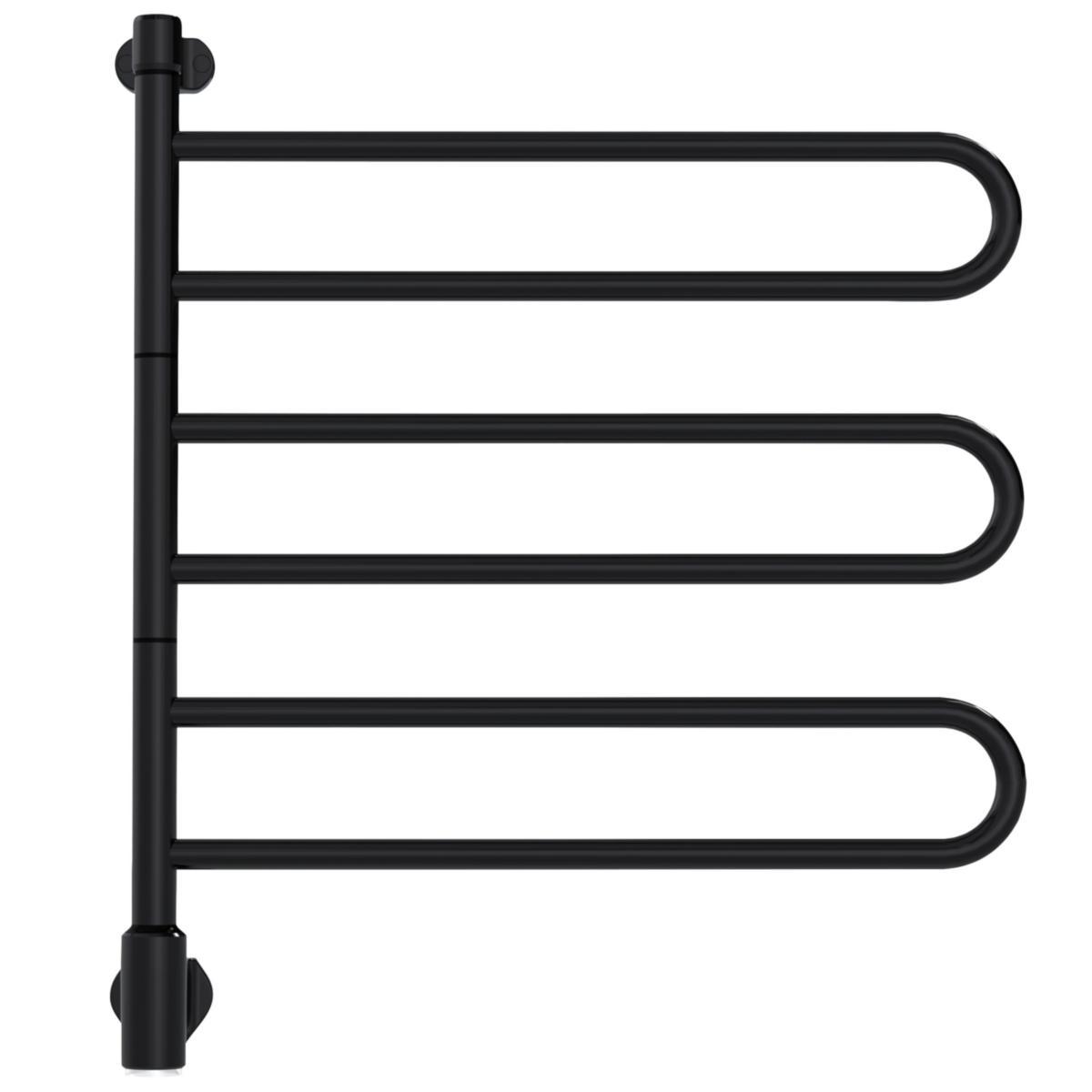 Handdukstork Flex U, 3-armar, svartlackade - HANDDUKSTORK FLEX U 3/650 M2 S 26-1041