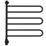 Handdukstork Flex U, 3-armar, svartlackade