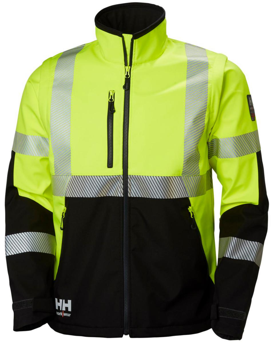 Softshelljacka varsel ICU Helly Hansen - SOFTSHELLJACKA HH 74272-369 GU VARSEL ICU KLASS 3 STL M
