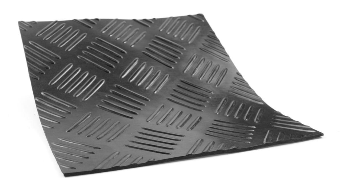 Durkmatta - GUMMIMATTA DURKMÖNSTRAD 1400X3MM UTAN INLÄGG SBR SVART