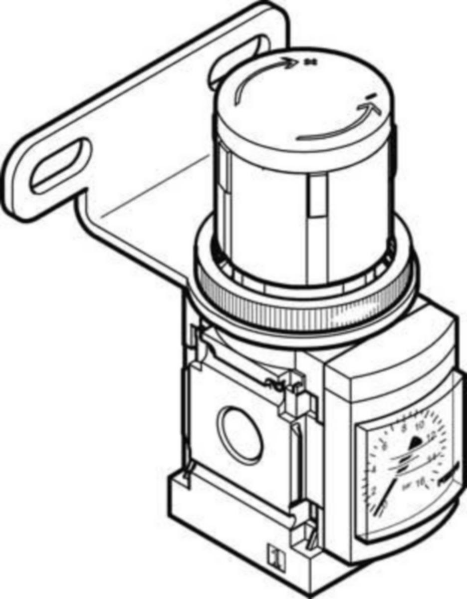 Tryckregulator Festo - MS - TRYCKREGULATOR FESTO MS4-LR-1/4-D6-AS