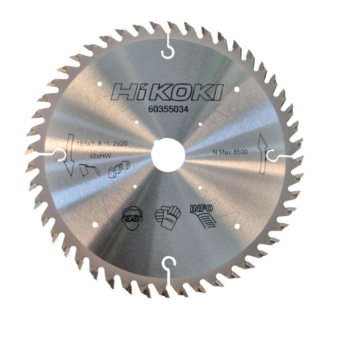Cirkelsågklinga HiKOKI Trä/Laminat - SÅGKLINGA HIKOKI 165X1.6 48T 20MM HÅL