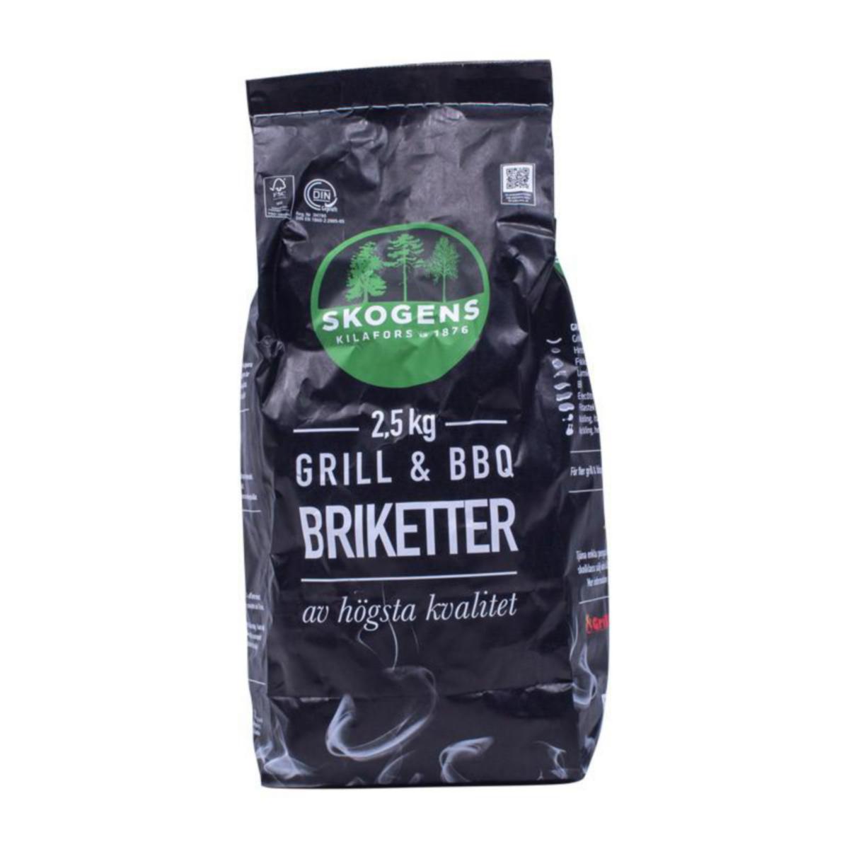 Grillbriketter Skogens - SKOGENS 2,5KG GRILLBRIKETTER