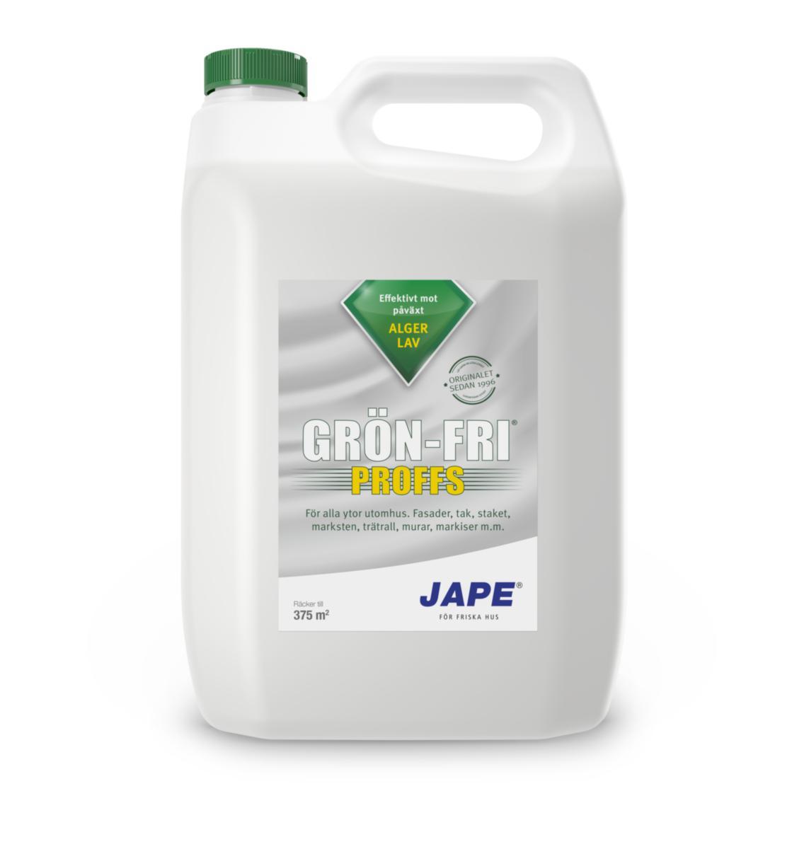 Rengöringsmedel Grön Fri Proffs - BEKÄMPNINGSMEDEL JAPE GRÖN-FRI PROFFS 5 L KONC