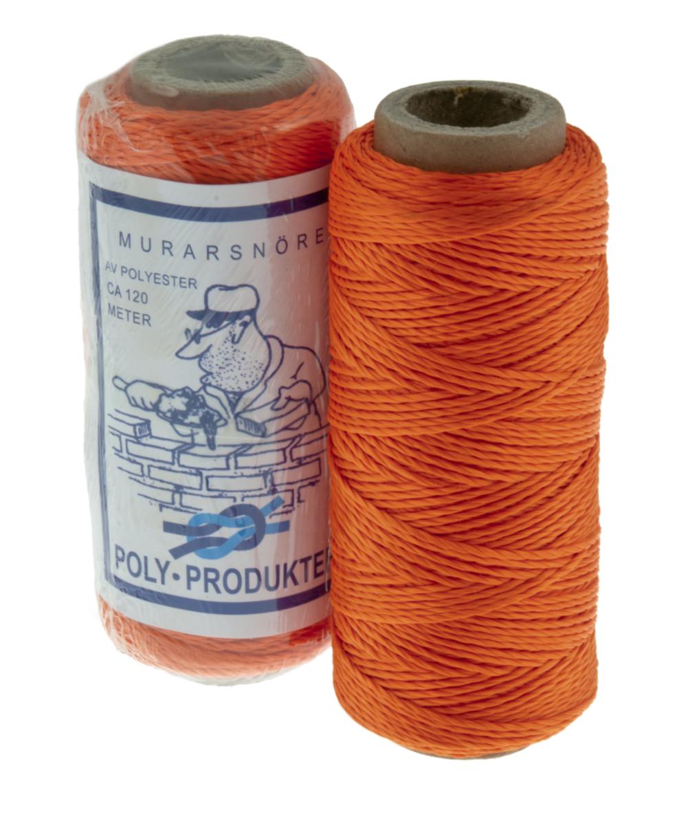 Murarsnöre - MURARSNÖRE ORANGE 120M POLYESTER