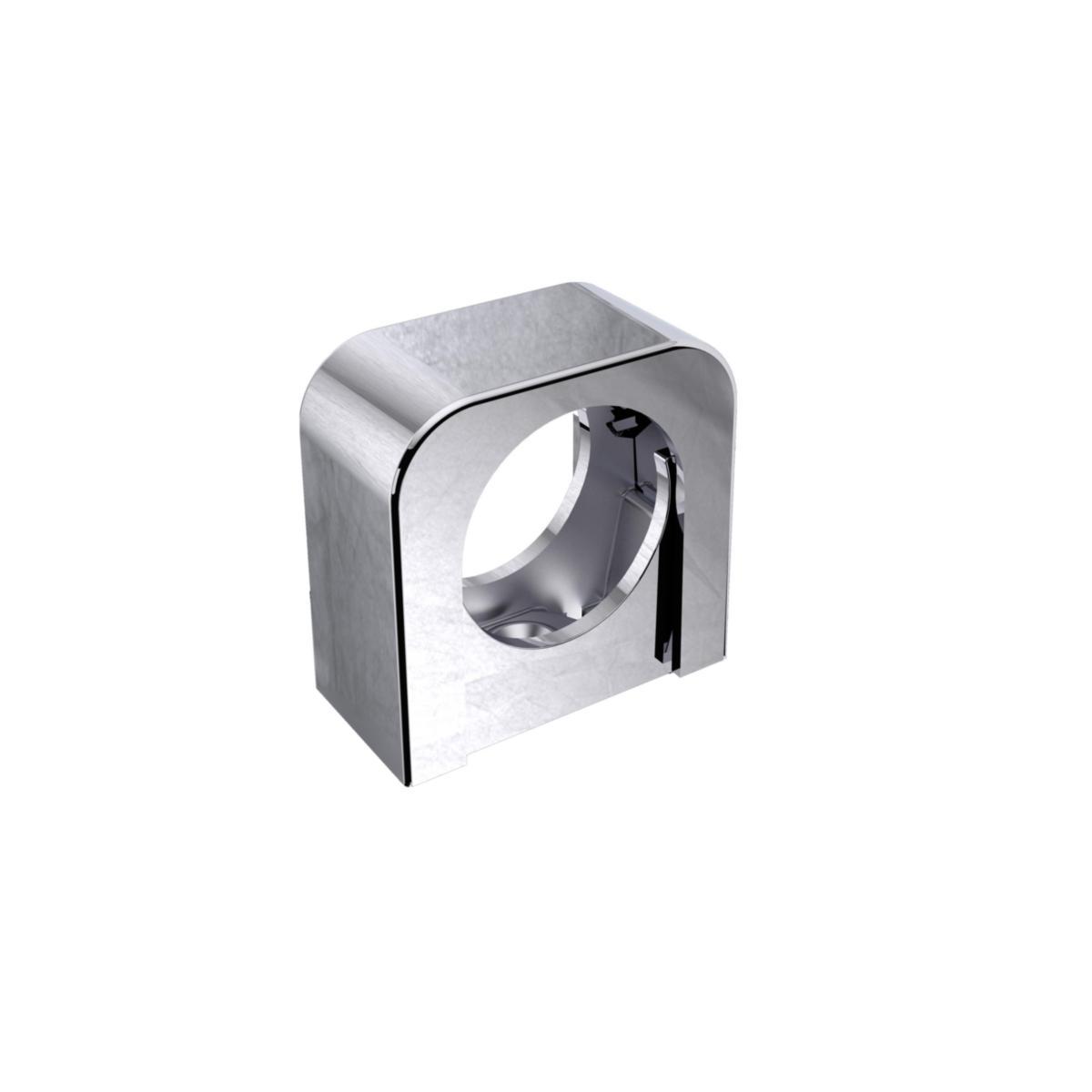 Rörklammer 40mm minisnap krom - rörklämma enkel typ mini,...