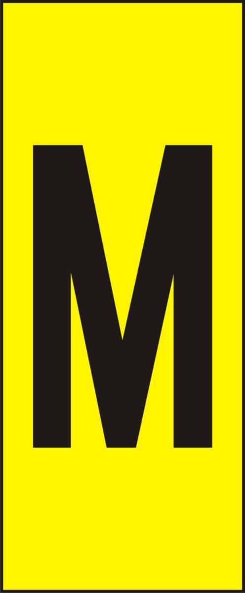 Märksystem H10, Gula med svarta bokstäver - SKYLT H10 M