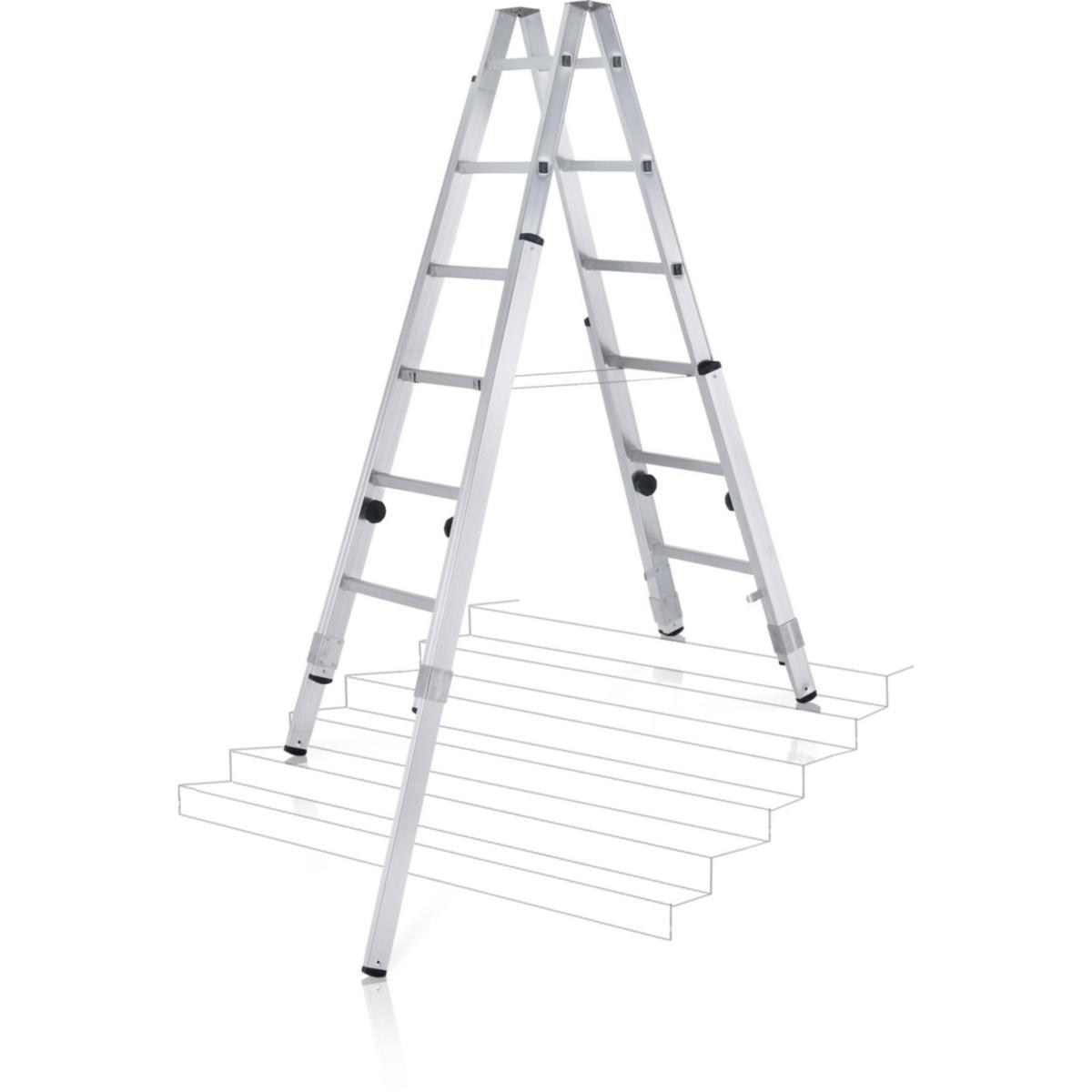Trapphusstege Zarges Varioflex B - TRAPPHUSSTEGE ZARGES VARIOFLEX B 2X8STEG 2.35M 4193