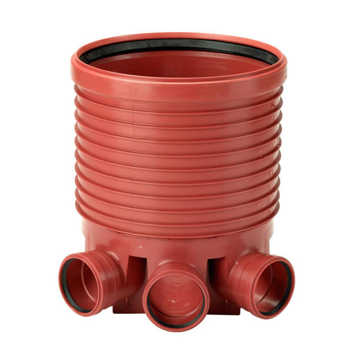 Tillsynsbrunn, Uponor, avgrening höger - 400X200 TILLSYNSBRUNN PP AVGR HÖGER, UPONOR