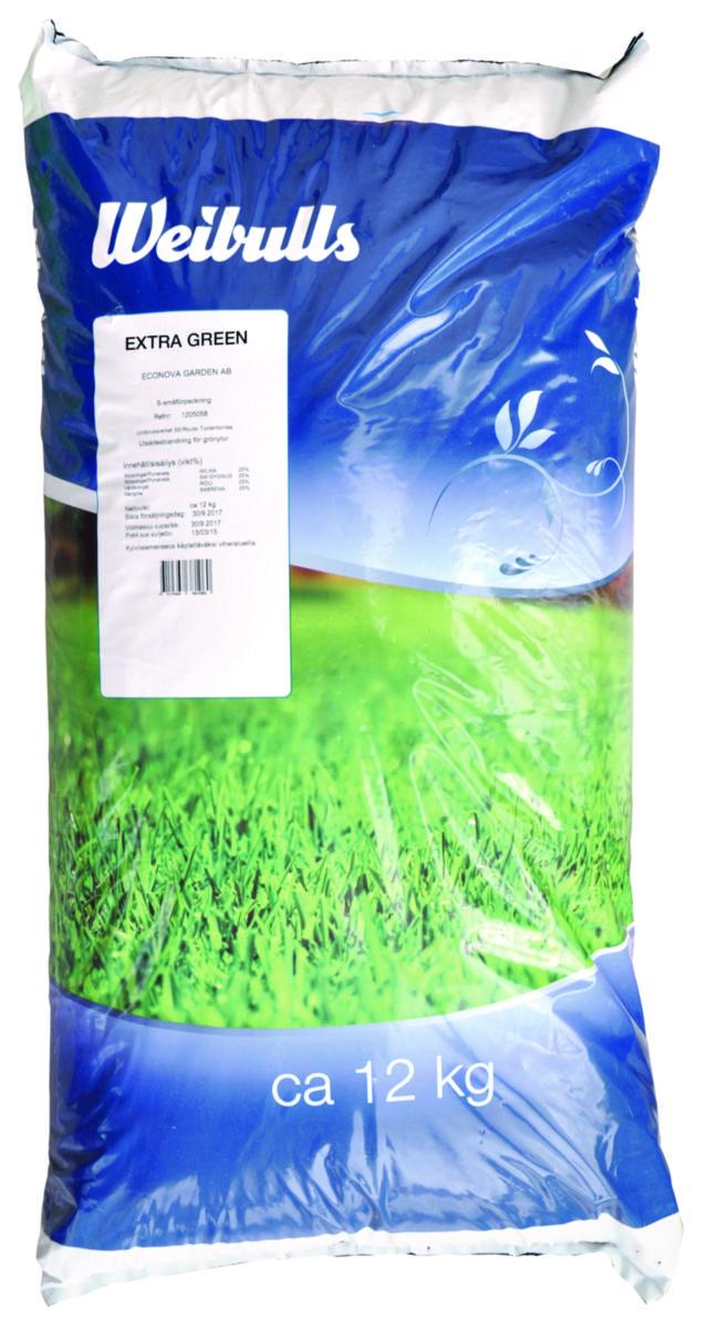 Gräsfrö Extra Green Weibulls - GRÄSFRÖ 12KG WEIBULLS EXTRA GREEN