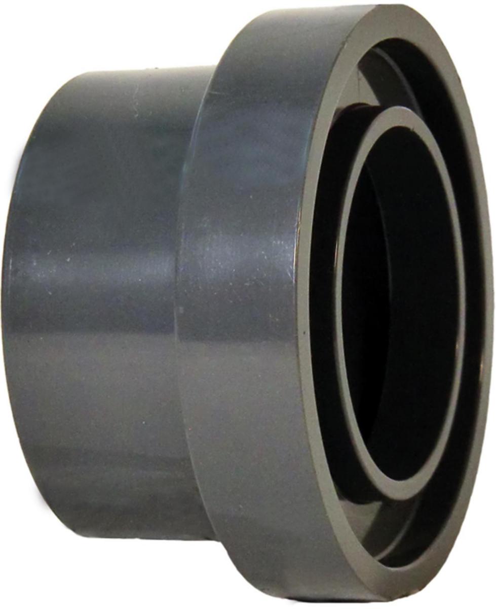 Kraghylsa, med not, tryckrördelar PVC för limning - 20 PVC KRAGHYLSA PN16 MED NOT