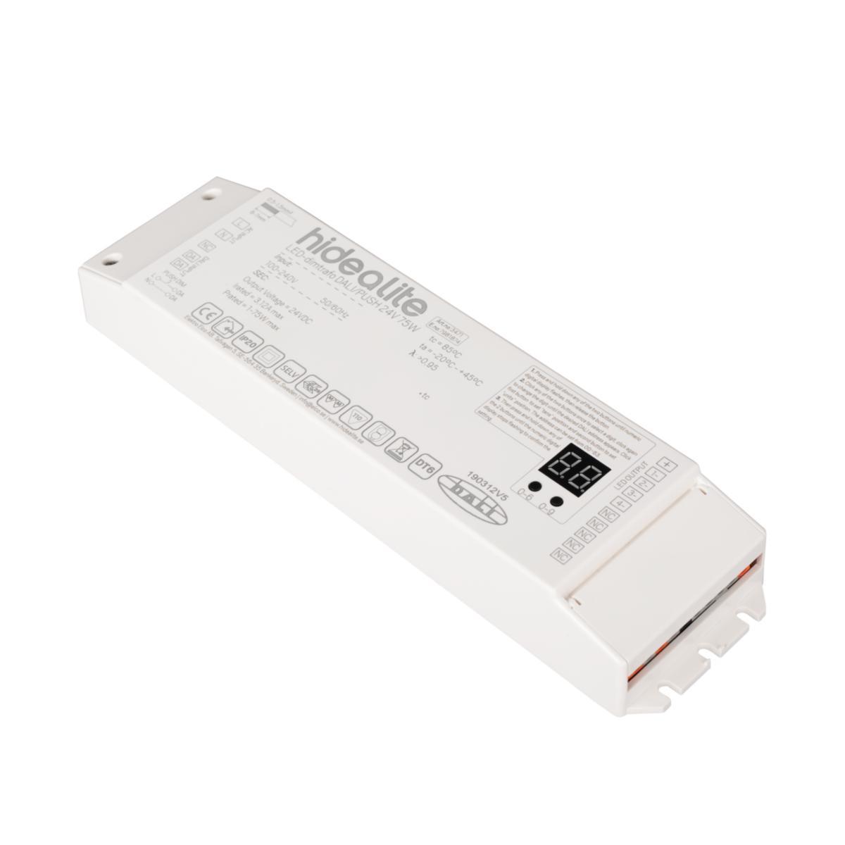 Dimtrafo LED DALI/PUSH - DIMTRAFO LED DALI/PUSH 24V 75W