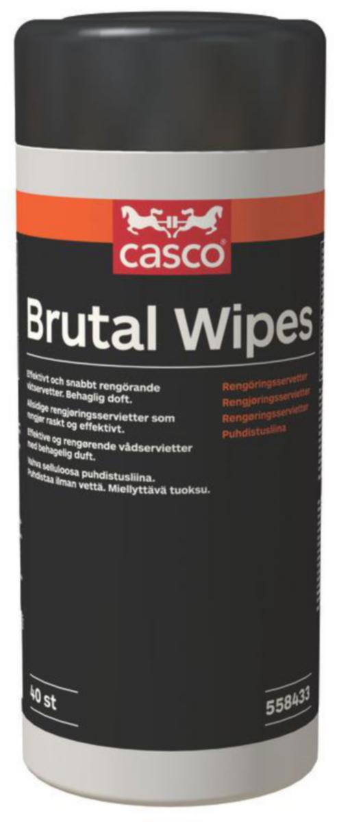 Rengöringsservett, Casco Brutal Wipes - RENGÖRINGSSERVETT BRUTAL WIPES CASCO DUBBELSIDIG 40ST