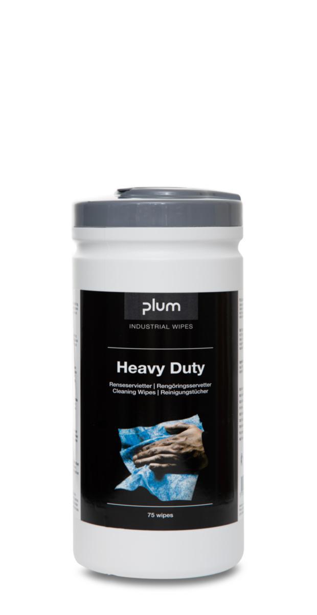 Rengöringsduk Plum Heavy Duty - HANDRENGÖRINGSWIPES HEAVY DUTY PLUM SERVETTER 75 ST/FÖRP