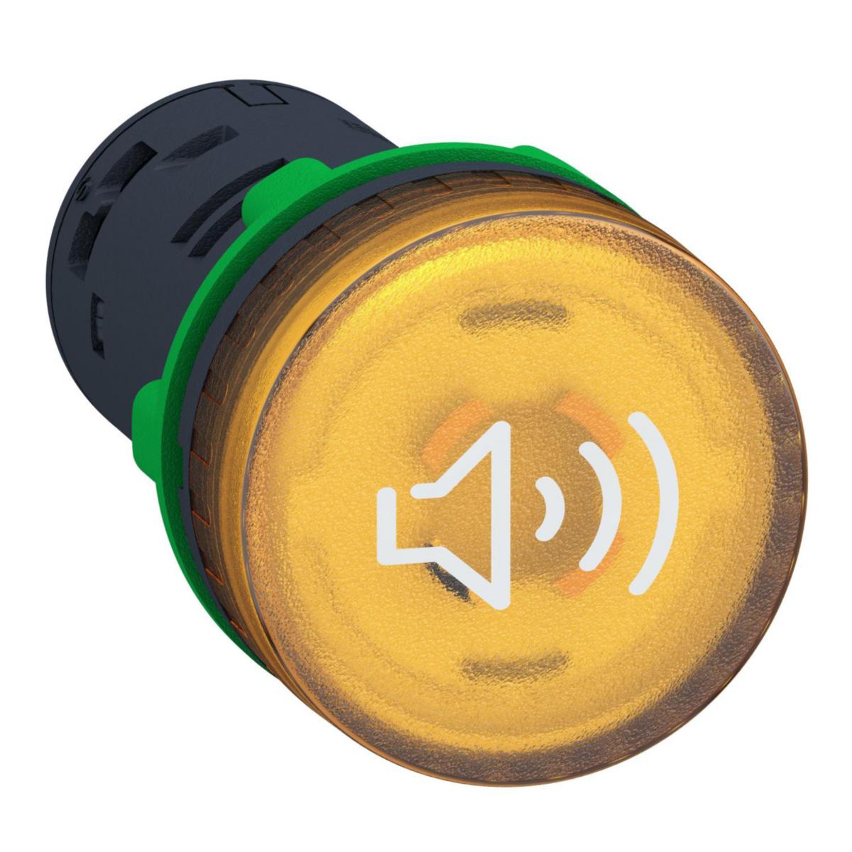 Ljus-/ljudenhet XB5KS2 - LJUS-/LJUDENHET GUL 24VAC/DC XB5KS2B8