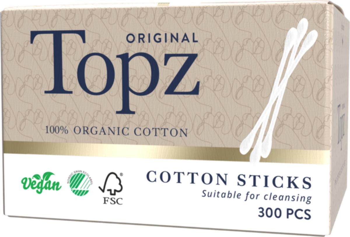 Bomullspinnar Topz Premium - BOMULLSPINNAR TOPZ PREMIUM 300ST