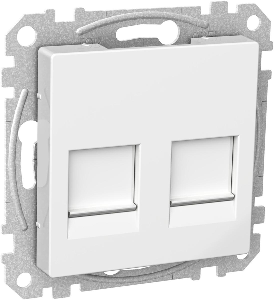 Centrumplatta Keystone, Exxact - C-PL EXX 2XKEYS INS SV PL VIT KEYSTONE INSATS 2X8 VIT