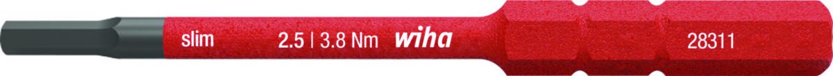 Bits Wiha slimBit insex - BITS WIHA SLIMBIT HEX 3.0X75MM 1000V