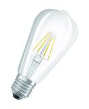 LED-LAMPA OVAL (60) E27 KLAR 827 CL ST OSRAM