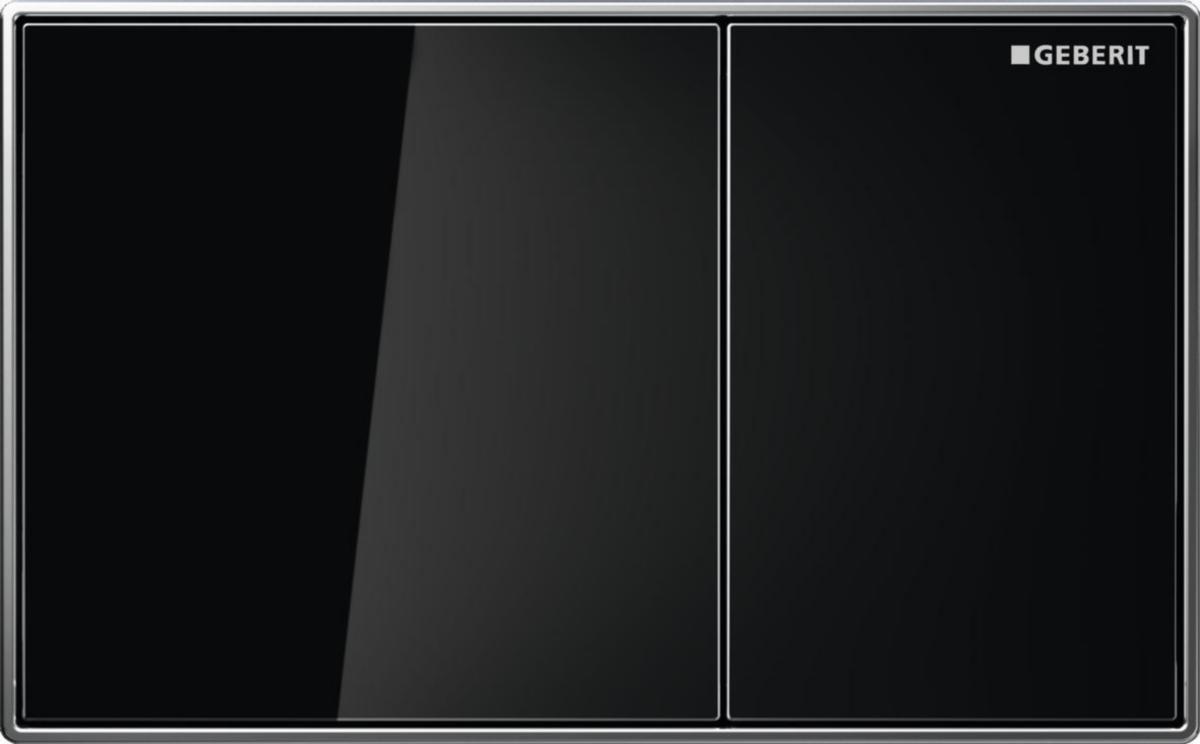 Tryckplatta Omega 60, Geberit - GEBERIT OMEGA 60 SPOLPLATTA GLAS SVART