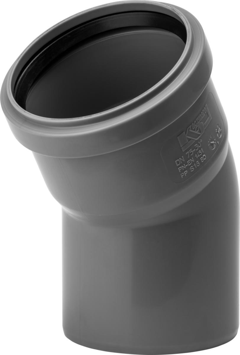 Böj 30° PP, inomhus - BÖJ 110X30GR PP INOMHUS 1 MUFF KZ