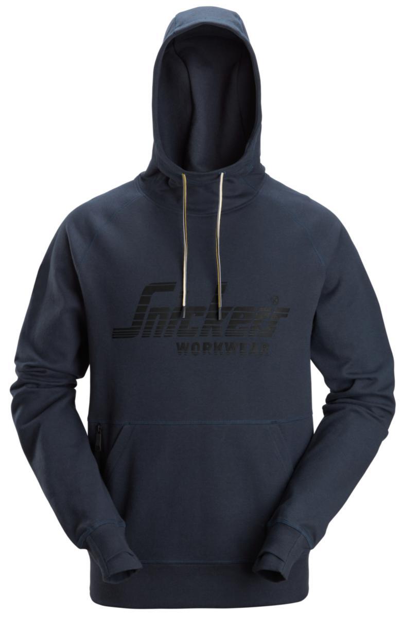 Huvtröja Snickers 2894 Logo - HUVTRÖJA SNICKERS 2894 LOGO MARIN STL L