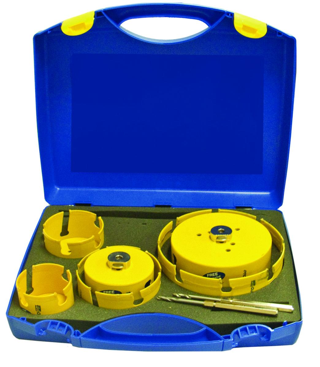 Hålsågset Pro-Fit Ventilation 8 delar - HÅLSÅGSET PRO-FIT HM 86-210 MM VENTILATIONS SET 8 DELAR
