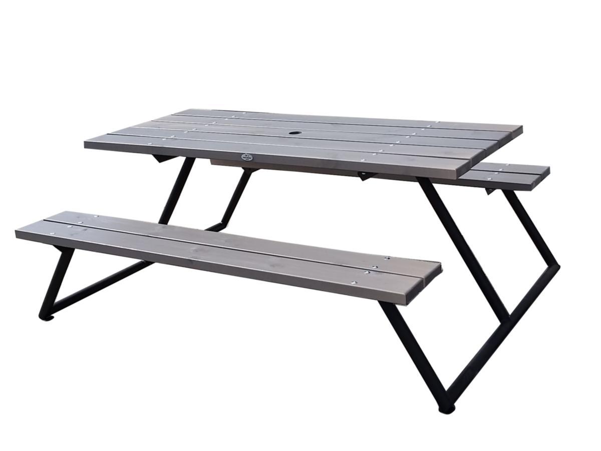 Bänkbord, 180 cm, Stockholm - BÄNKBORD STOCKHOLM 180 CM GRÅ