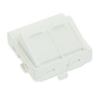 Centrumplatta 2xRJ45 Mosaik