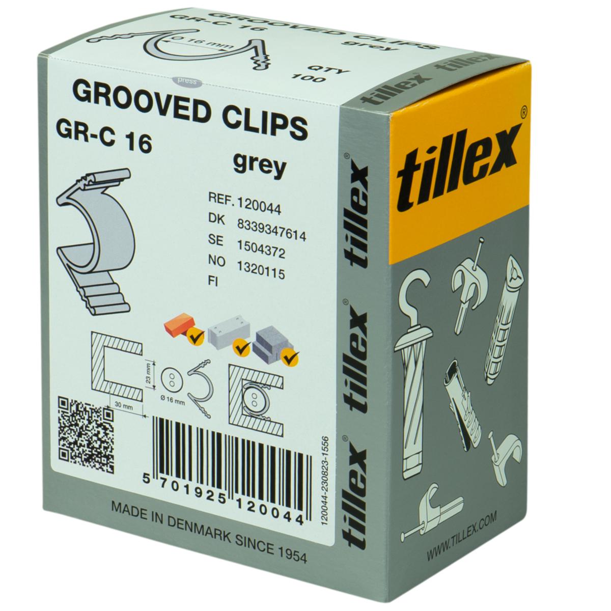 Grooved clips GR-C - CLIPS GR-C 16 GR-C 16