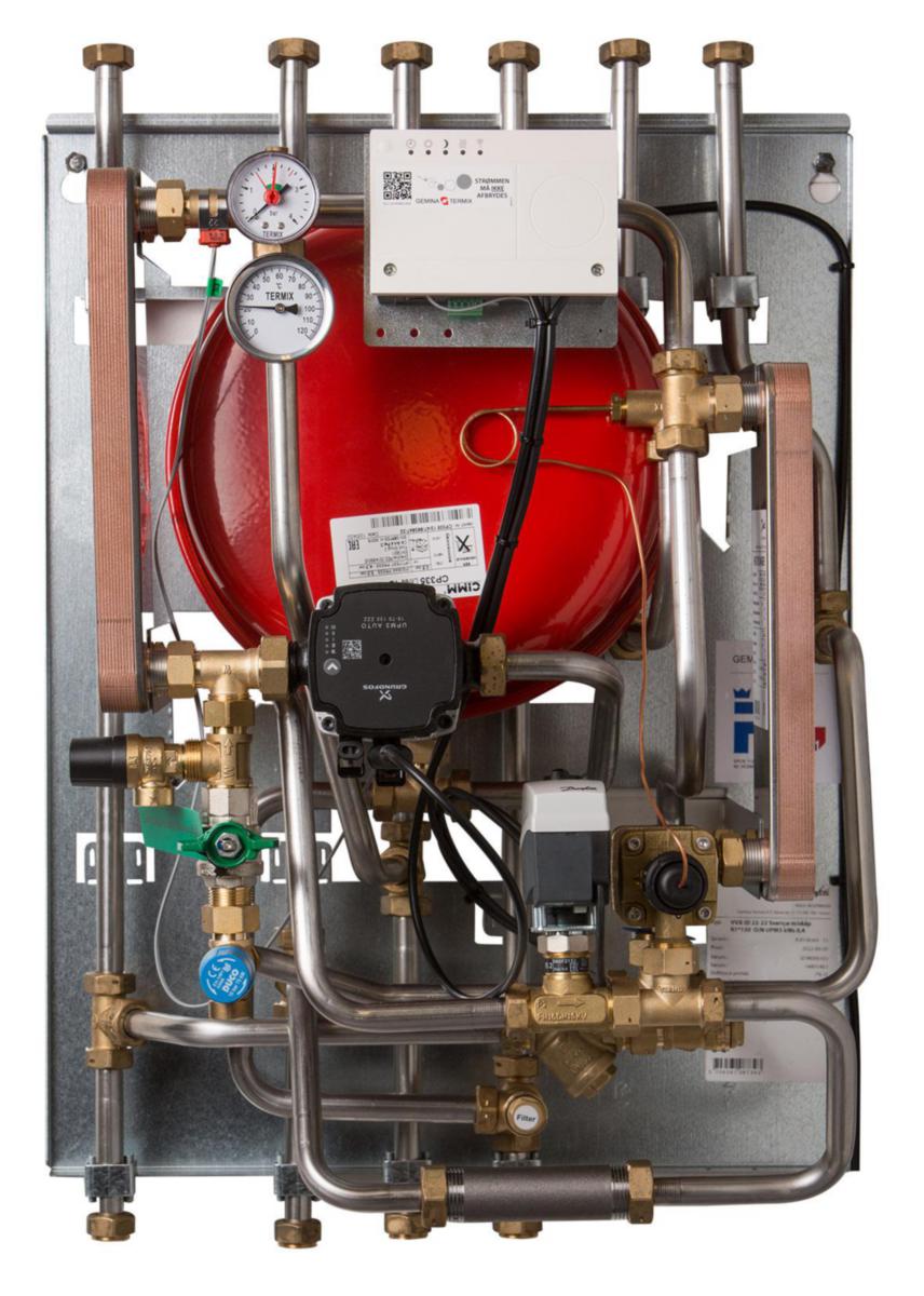 Villavärmeväxlare Termix, Danfoss - VVX-ID 22-22 FJVX ANSL UPP DANFOSS, ECL120 MED SKÅP