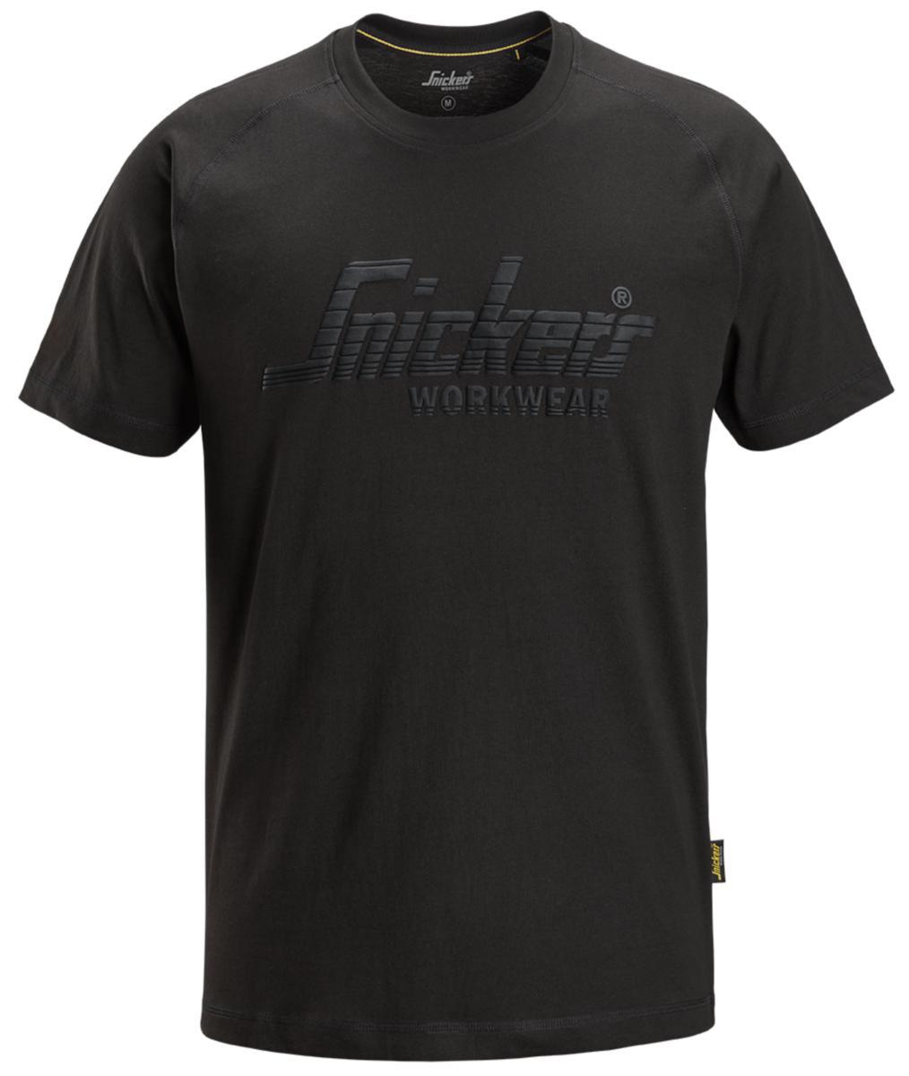 T-shirt Snickers 2590 Logo - T-SHIRT SNICKERS 2590 LOGO SVART STL 3XL