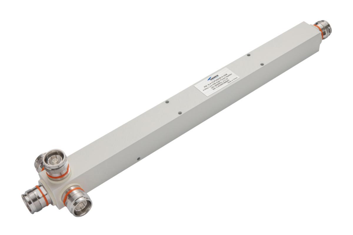 Splitter High Power 340-3800 4.3-10 - SPLITTER, 4-WAY HIGH POWER 340-3800,4.3-10, FEMALE