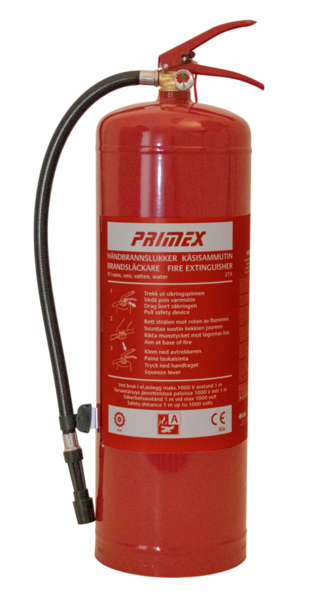 Brandsläckare, Dafo Vatten 9 lit - BRANDSLÄCKARE A DAFO PRIMEX VATTEN VK 9 K RÖD 9L