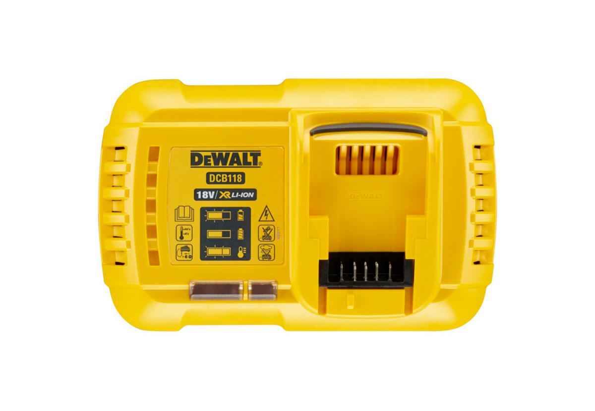 Snabbladdare DEWALT DCB118 - LADDARE DEWALT DCB118 18V XR SNABBLADDARE. 8A