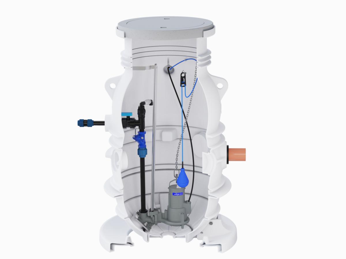 Pumpstationspaket Compit 901P-EA, Flygt - COMPIT 901P-EA-IEL-MP3069 AVLOPPSPUMPSTATION FLYGT