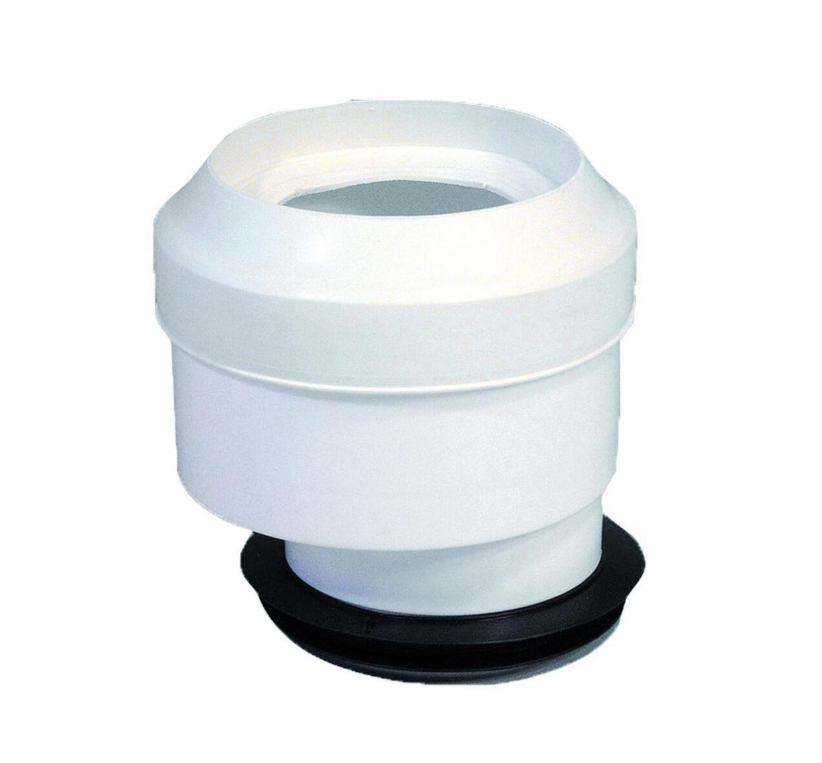 WC-anslutning excentrisk 0-13mm, Purus - 110 KLOSETTANSLUTNING EXC. VIT 0-13 MM.