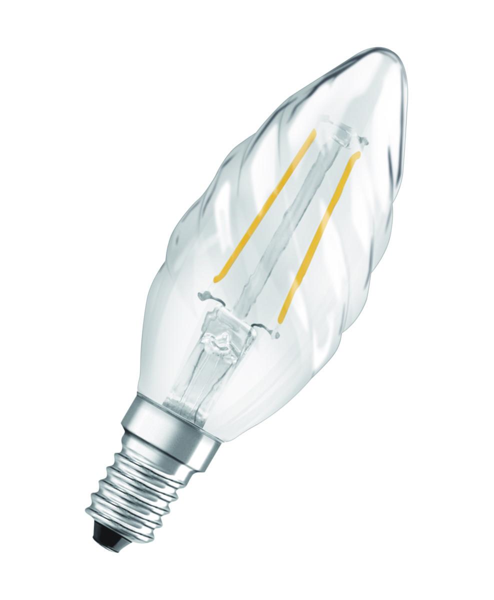 LED-lampa, kron, vriden, Led Retrofit Classic BW, box, Osram - LED-LAMPA KRON (25) E14 VRID KLAR 827 CL BW OSRAM