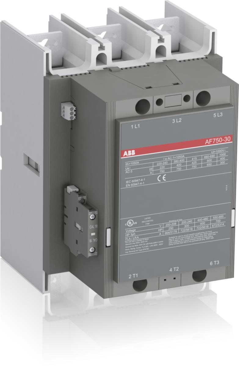 Kontaktor 3-pol typ AF 400-AF 750 - KONTAKTOR AF750-30-11 100-250V 1SFL637001R7011   50-60HZ