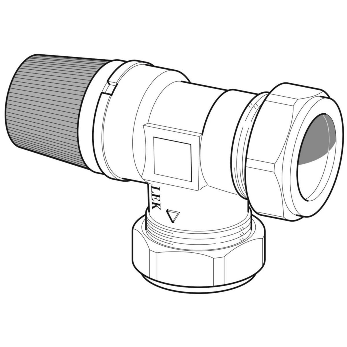 Säkerhetsventil, Nibe - SÄKERHETSVENTIL 2.5 BAR Ø22 SÄKERHETSVENTIL 2.5 BAR Ø22