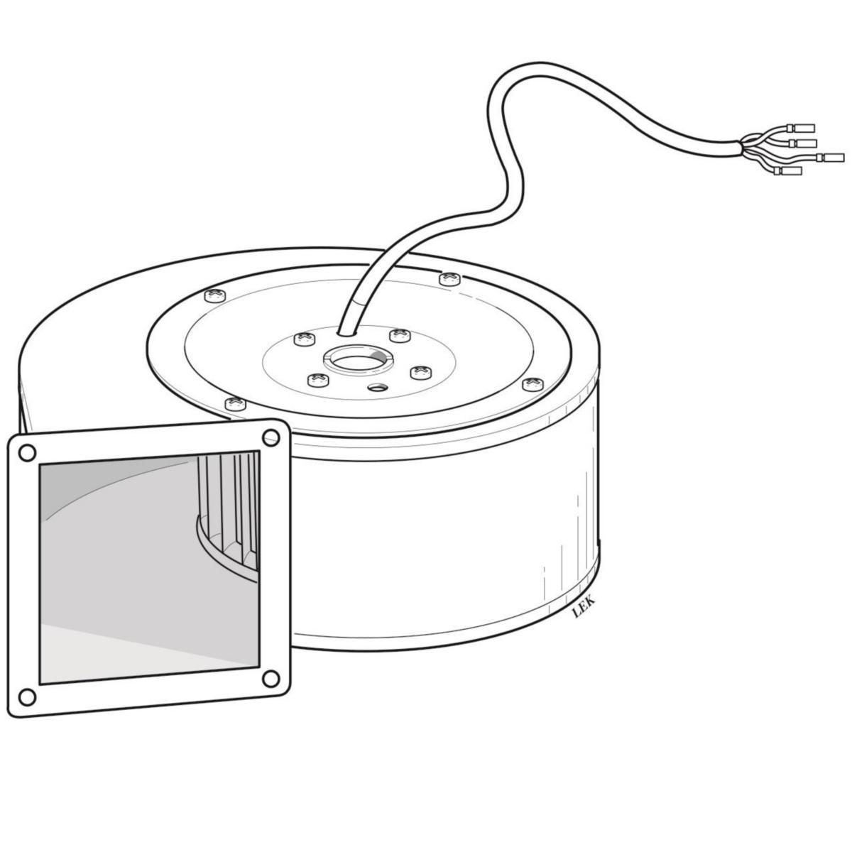 Nibe reservdel fläkt frånluft värmepump - FLÄKT. UTBYTES 170W FLÄKT. UTBYTES 170W