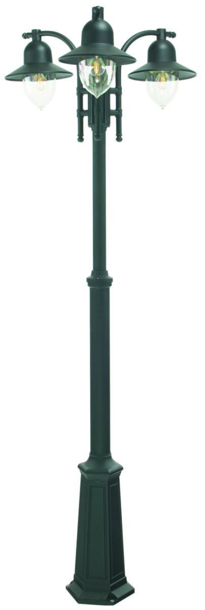 Stolparmatur Como, Norlys - STOLPE COMO SVART 373B 3X E27 IP43 (4 DELAR)