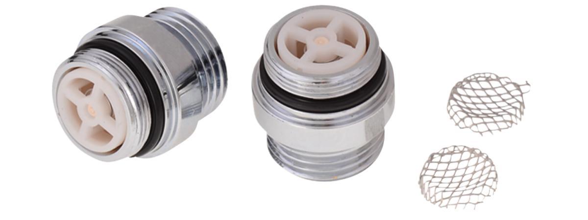 Inloppsnippel till termostat 9000E, FMM - FMM INLOPPSNIPPEL 40 C/C M.BACKVENTIL 9000E-SERIEN