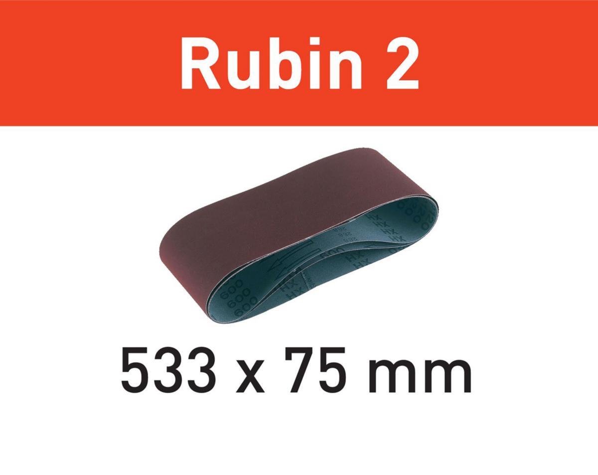 Slipband Festool Rubin 2 533x75 - SLIPBAND FESTOOL RUBIN TRÄ L533X 75-P60 RU2/10. BS 75