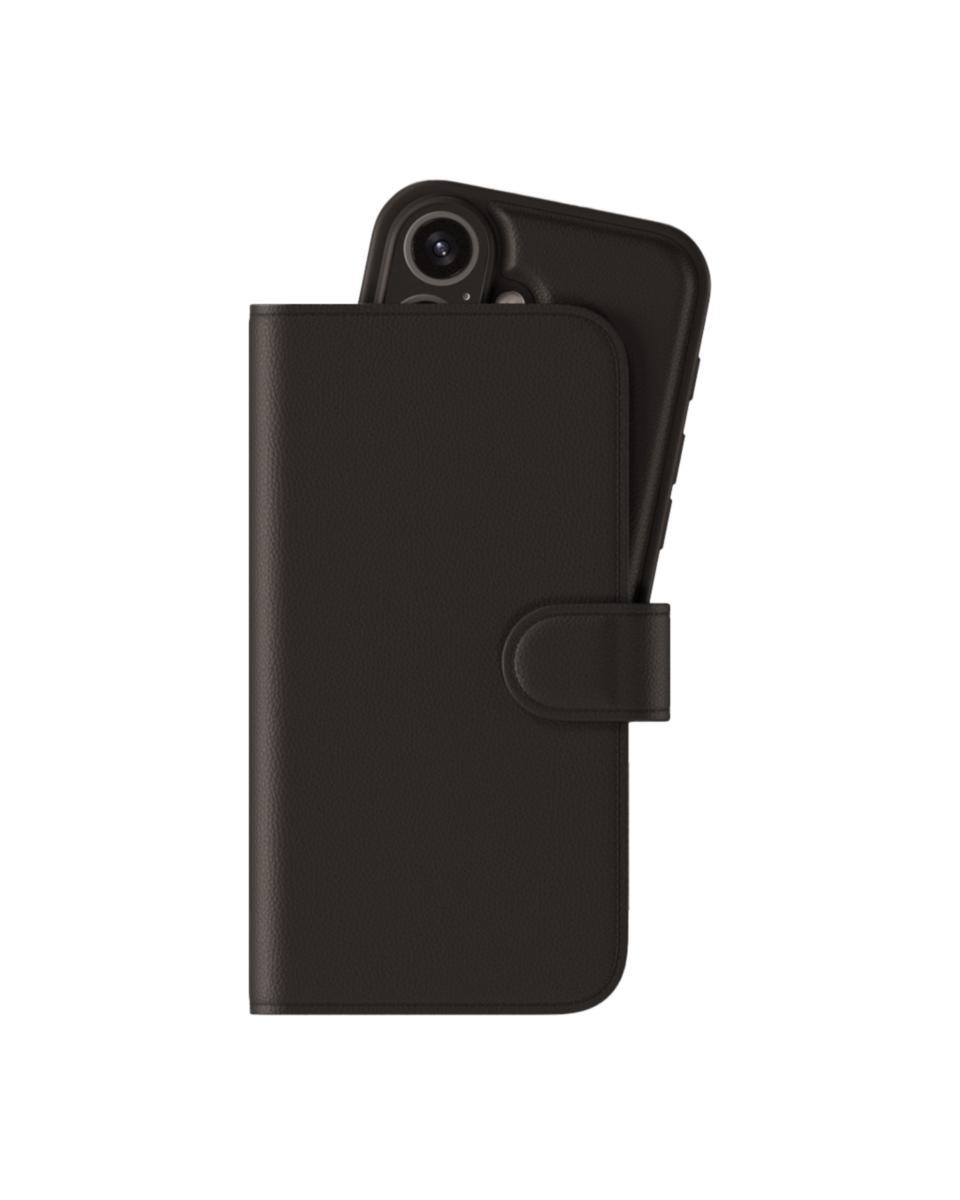 Plånboksfodral för iPhone, magnet, Wallet Case Magnet - PLÅNBOKSFODRAL IPHONE 16 SVART WALLET CASE MAGNET
