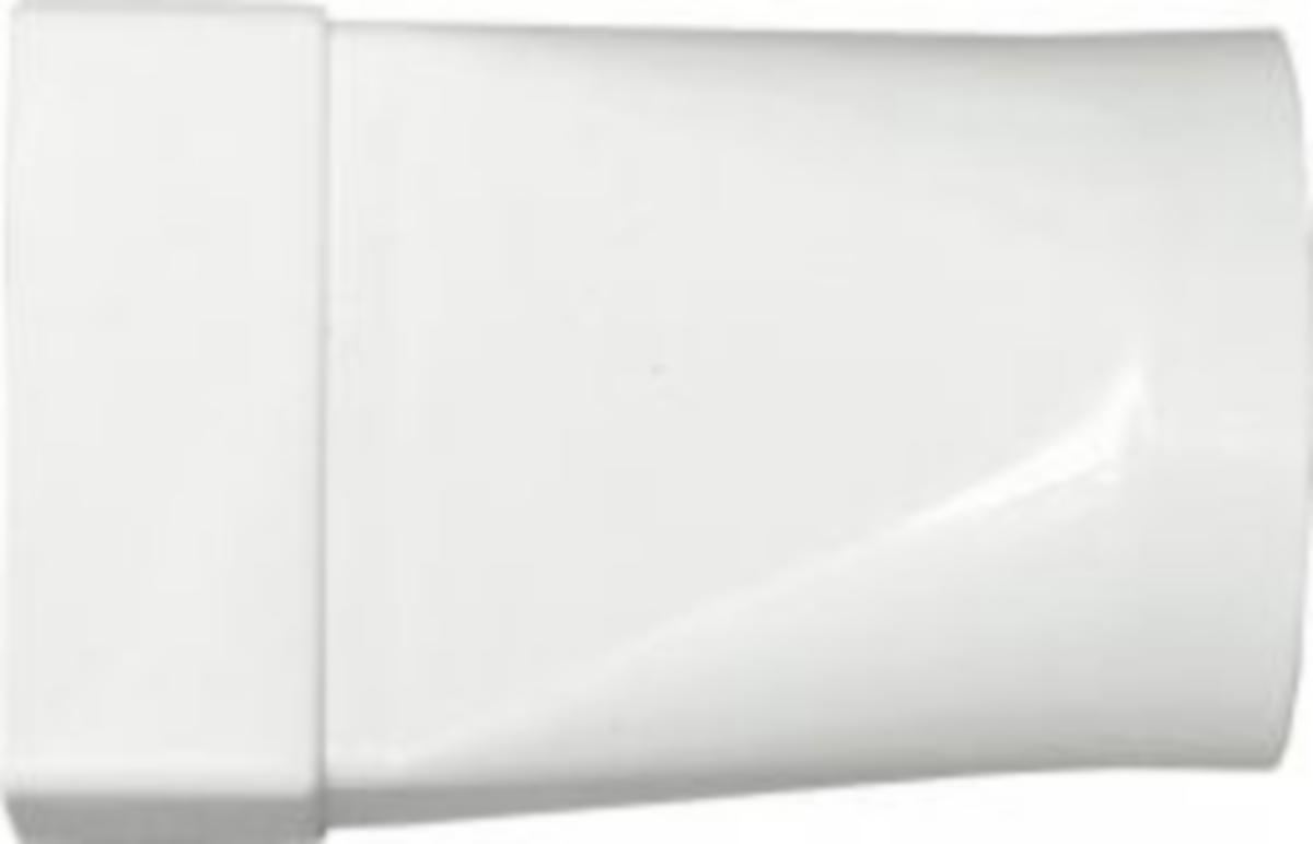 Kanalsystem inomhus, Övergång, Fresh - ÖVERGÅNG REKTANG-CIRKULÄR KP PLASTKANAL 110x54 FRESH