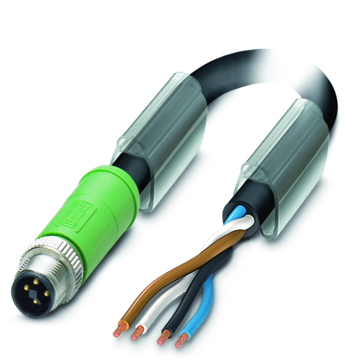 Kablage M12 Power T-kod - M12 T-KOD RAK HANE 5M PUR SAC-4P-MST/ 5.0-PUR SCO