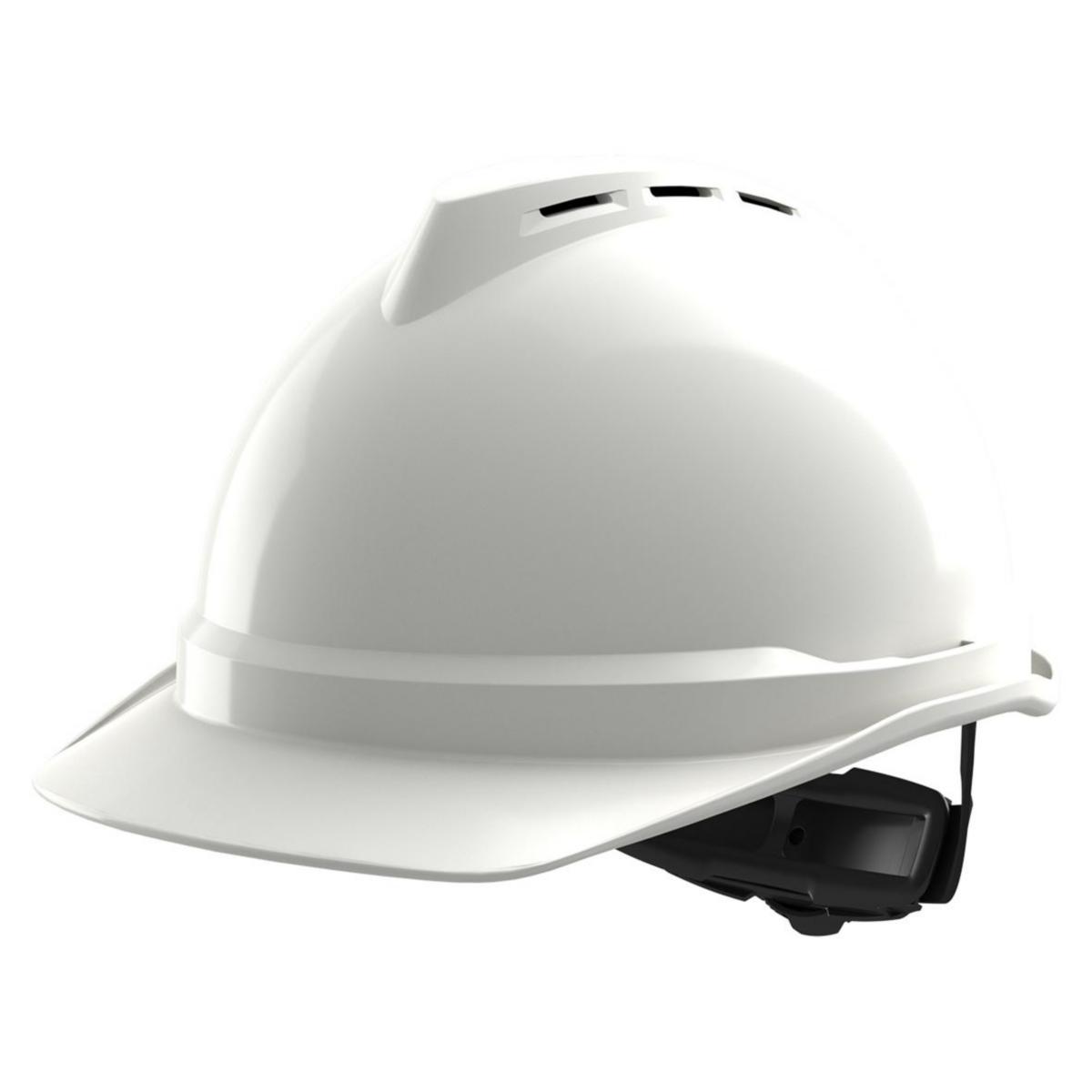 Skyddshjälm MSA V-Gard 500 - SKYDDSHJÄLM MSA V-GARD 500 VIT RATTINR VENTILERAD