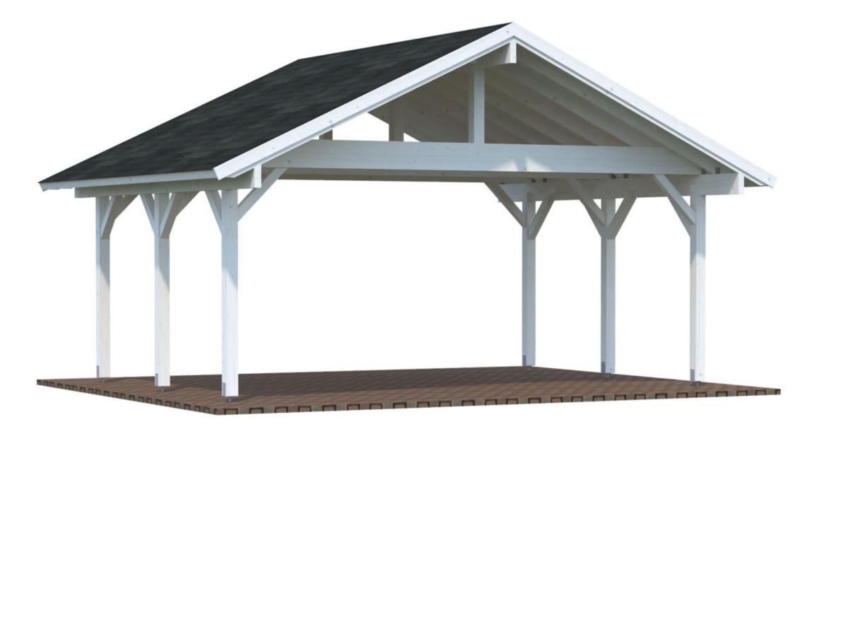 Carport dubbel, Robert, 20.6 m² - CARPORT DUBBEL ROBERT 28,3 M2 GRUNDMÅLAD