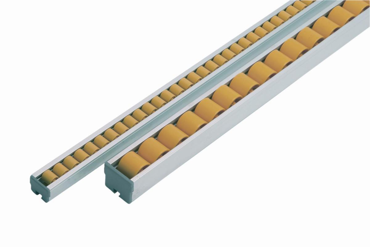 Rullist Hjulex - RULLIST HJULEX 2000MM Ø28 ALUMINIUMLIST MED PLASTHJUL